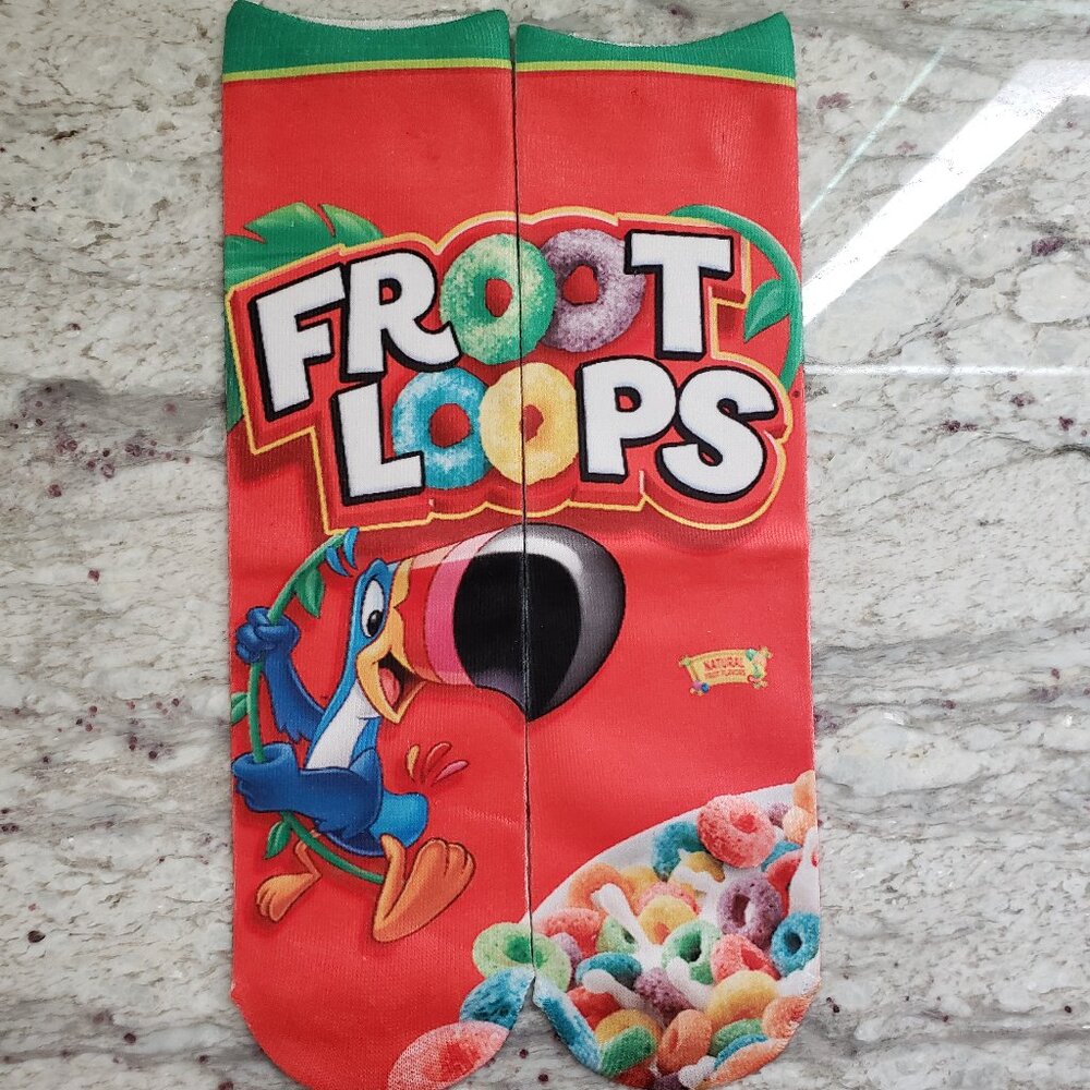 Froot Loops Novelty Socks